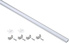 Профиль алюминиевый для светодиодной ленты 2207 встраиваемый трапециевидный 2м с комплектом аксессуаров (опал) | код LSADD2207-SET1-2-V4-1-08 | IEK